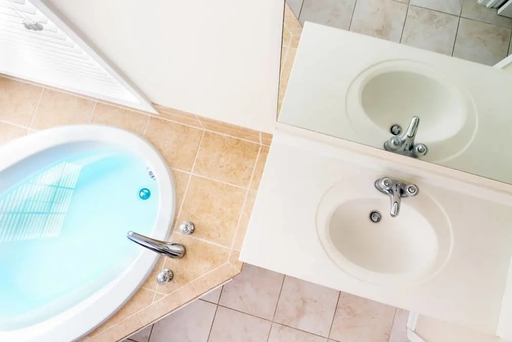 White acrylic sink