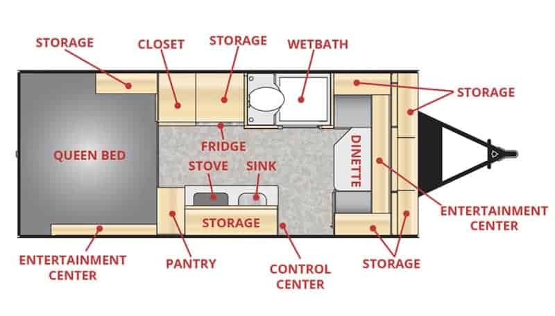 Little Guy Trailer floor plan