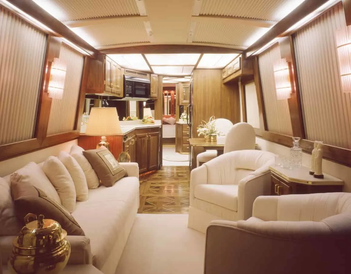 Luxury motorhome interior