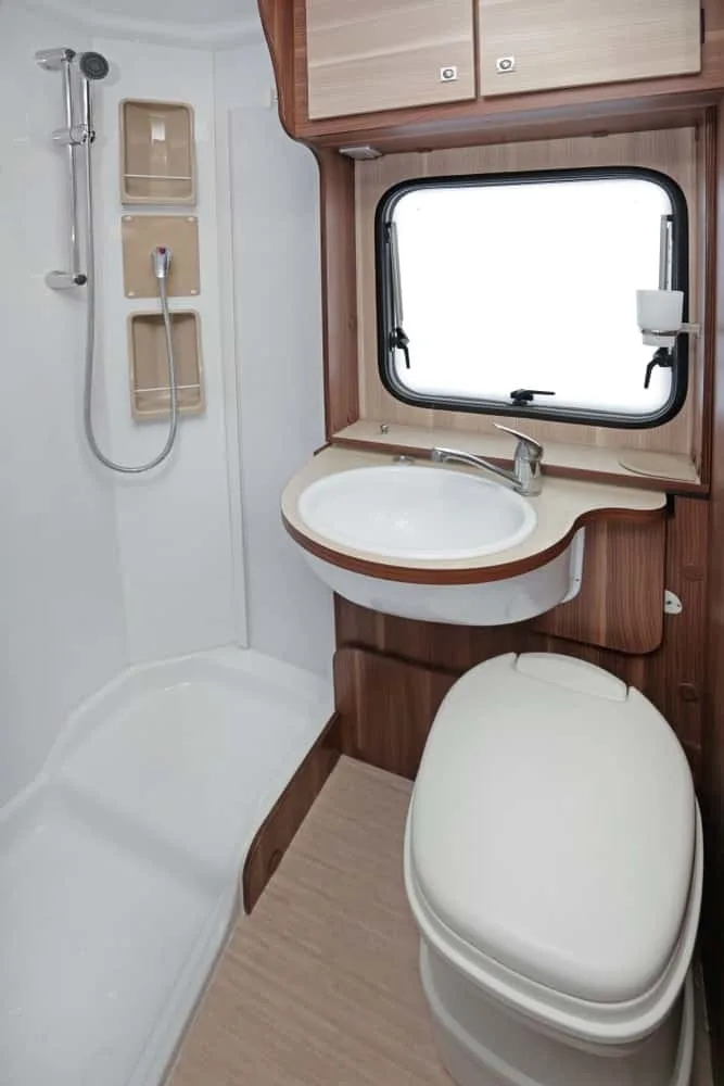 RV bathroom interior