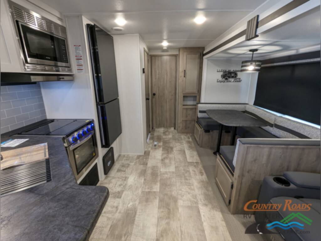 Interior of the New 2024 Palomino Puma 32RBFQ Travel Trailer RV.