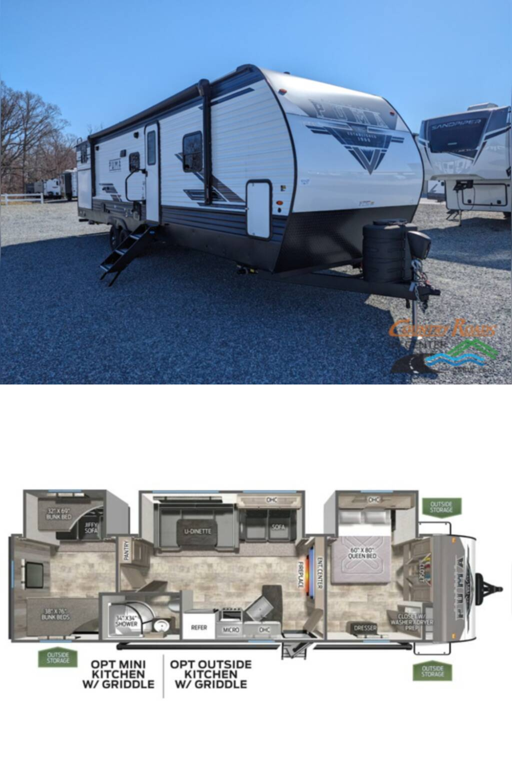 New 2024 Palomino Puma 32RBFQ Travel Trailer RV