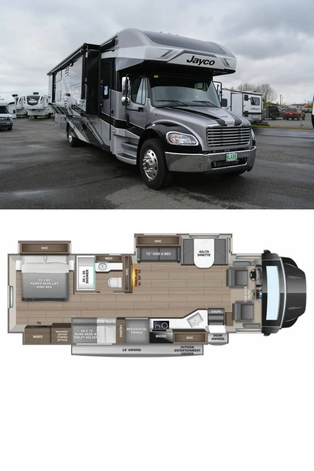 2023 Jayco Seneca 37L Class C RV (Floor Plan)