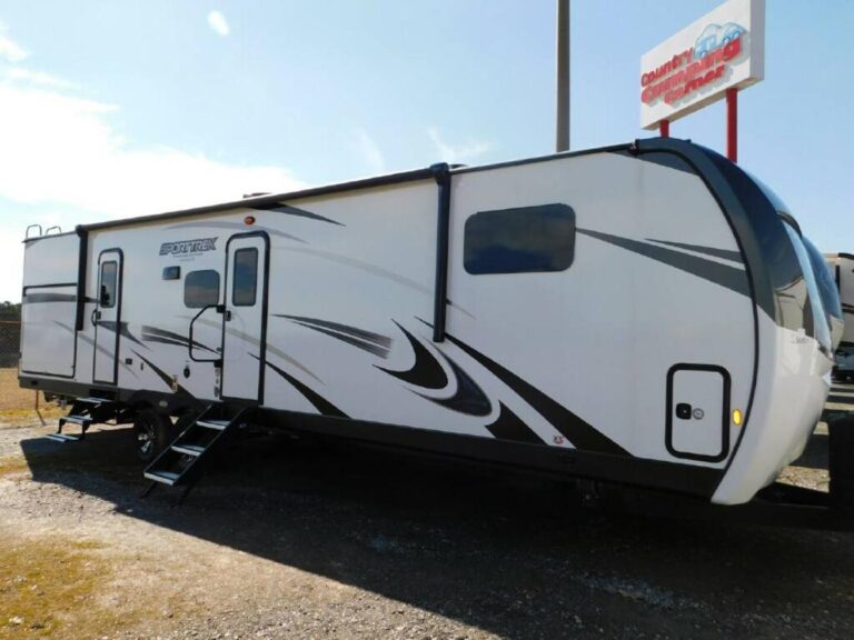New 2023 Venture Rv SportTrek 343VBH Touring Edition Travel Trailer RV (Floor Plan)