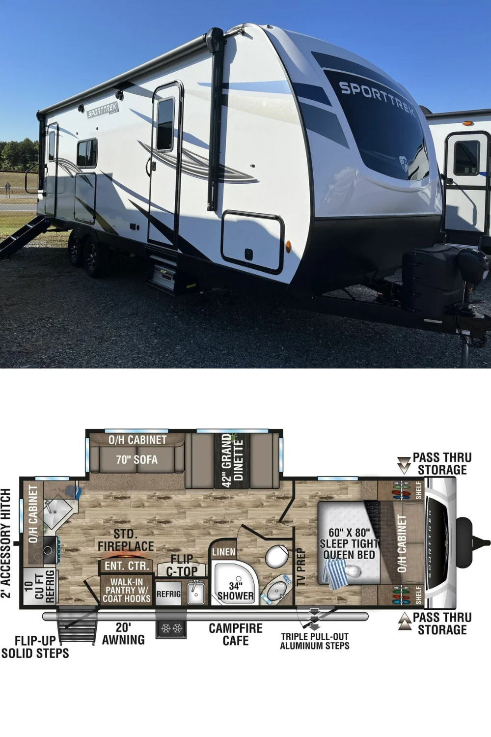 New 2023 Venture Rv SportTrek 251VRK Travel Trailer RV