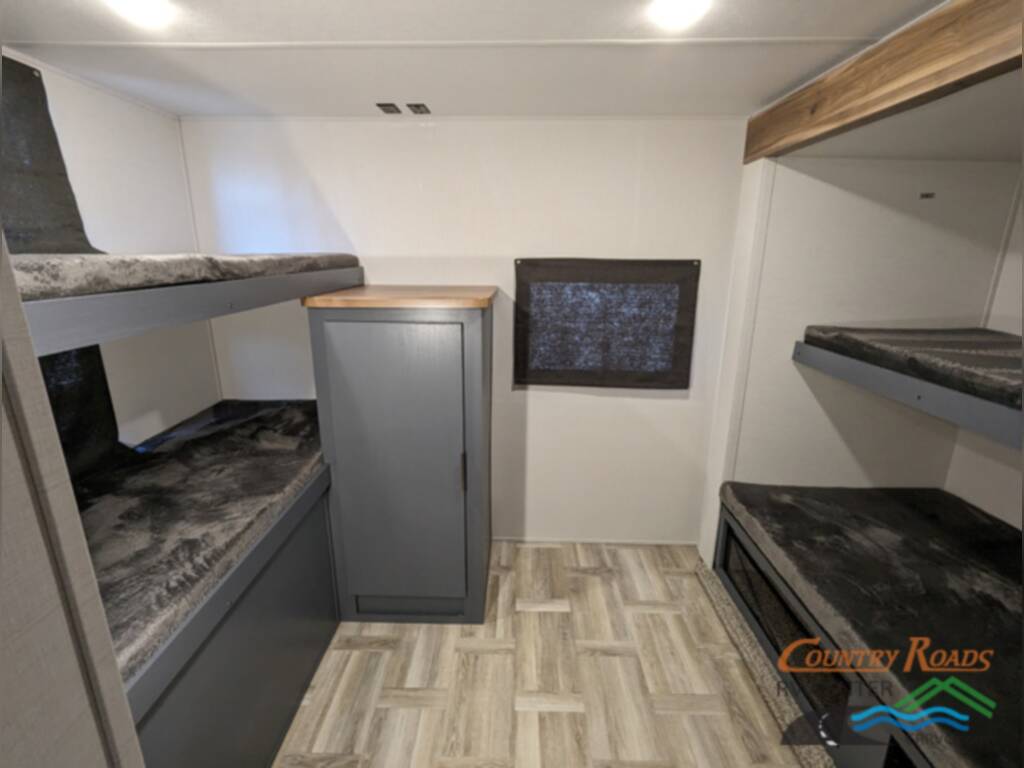 Bedroom with bunks.