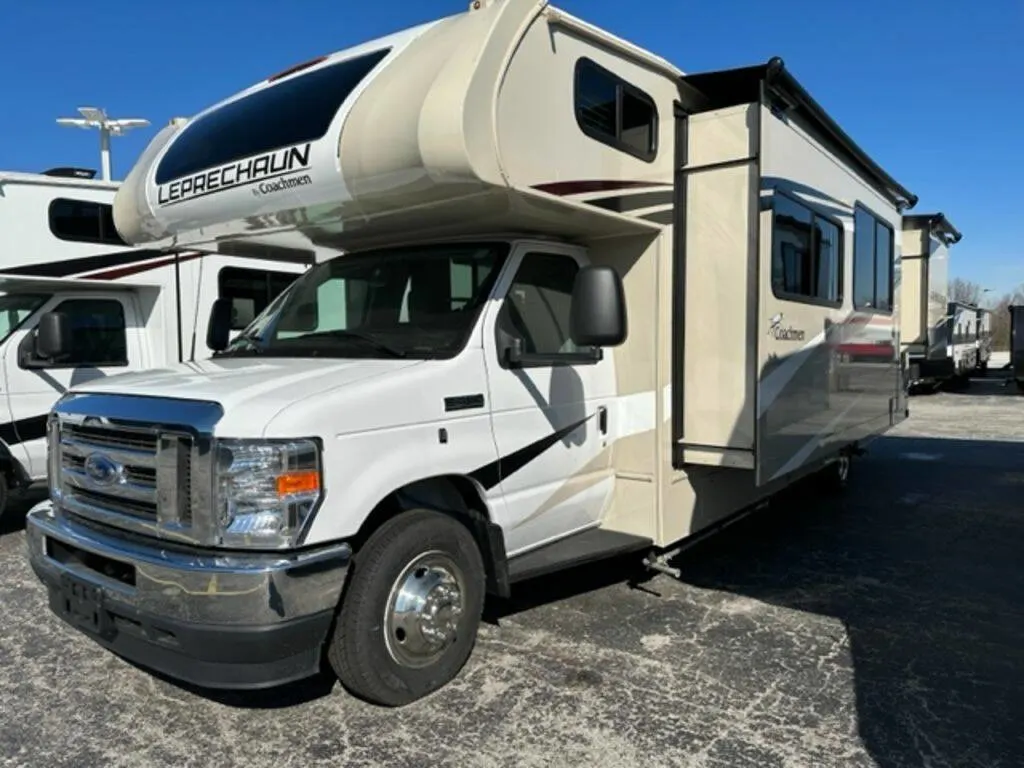 Front view of the New 2023 Coachmen Leprechaun LEPRECHAUN 319 Class C RV.