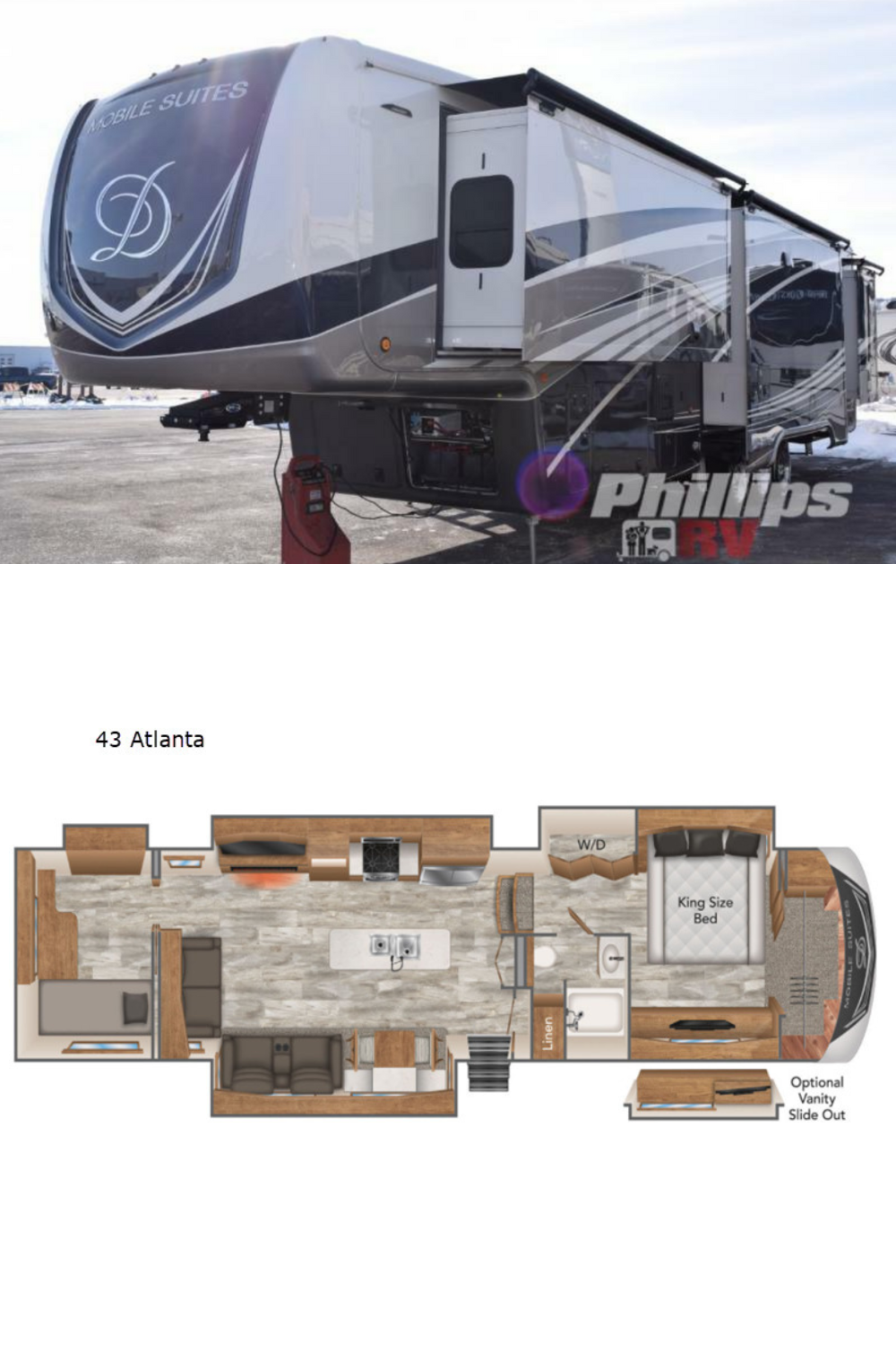 New 2022 DRV Luxury Suites Mobile Suites 43 Atlanta Fifth Wheel RV