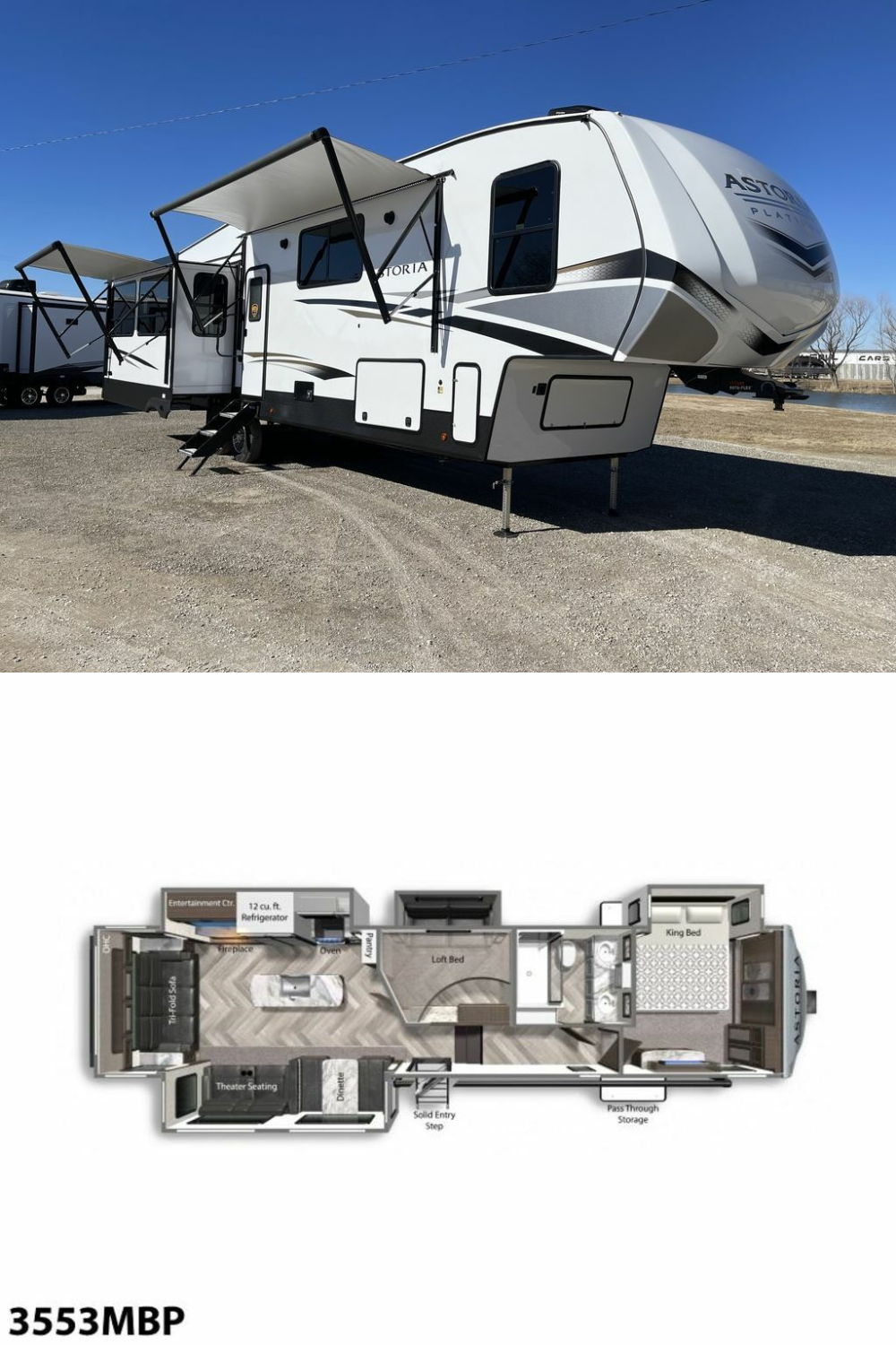 New 2022 Dutchmen Astoria Platinum 3553MBP Fifth Wheel RV