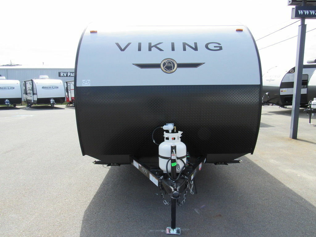 Front view of the New 2022 Coachmen Viking 162RBU Travel Trailer RV.