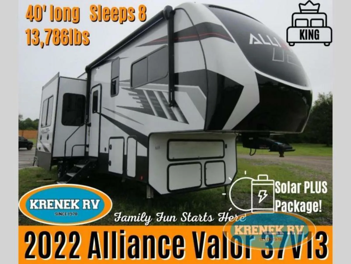 New 2022 Alliance Rv Valor 37V13 Fifth Wheel Toy Hauler RV