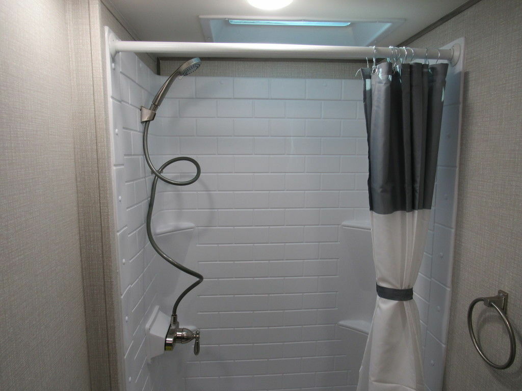 Shower room with skylight