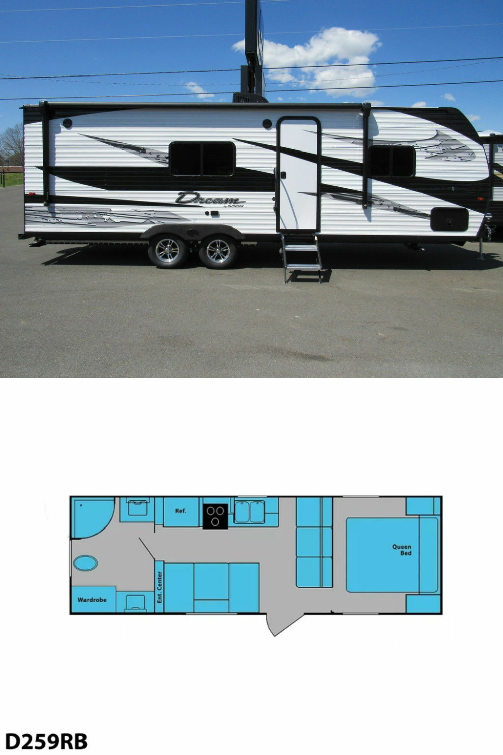 New 2022 Chinook Dream 259RB Travel Trailer RV