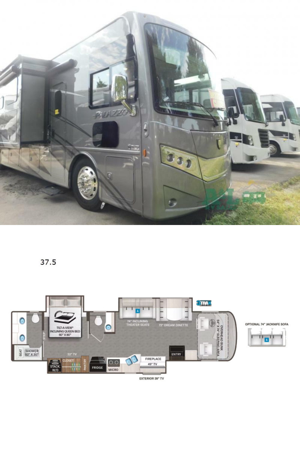 New 2023 Thor Motor Coach Palazzo 37.5 Class A RV