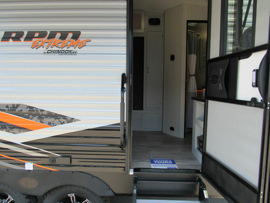 Entry door of the RV.