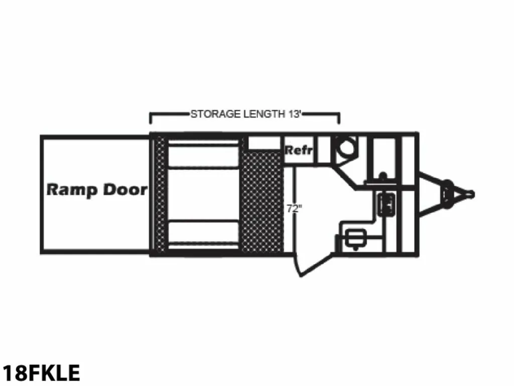 Floor plan of the RV.