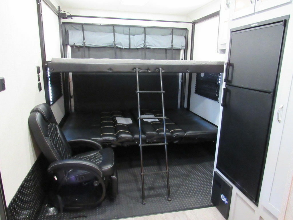 Sleeping area with bunks.