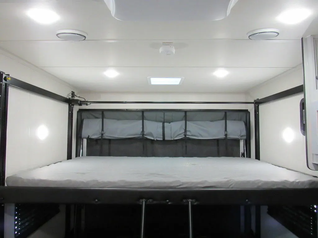 Sleeping area with bunks.