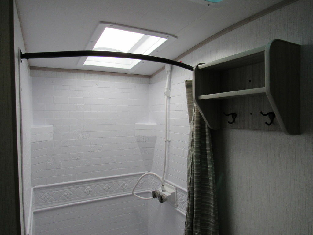 Shower with skylight