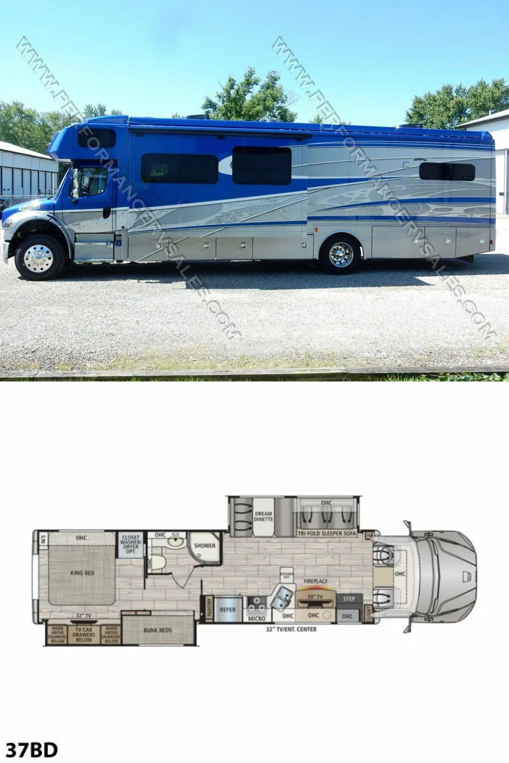 New 2025 Dynamax DX3 37BD Class C RV