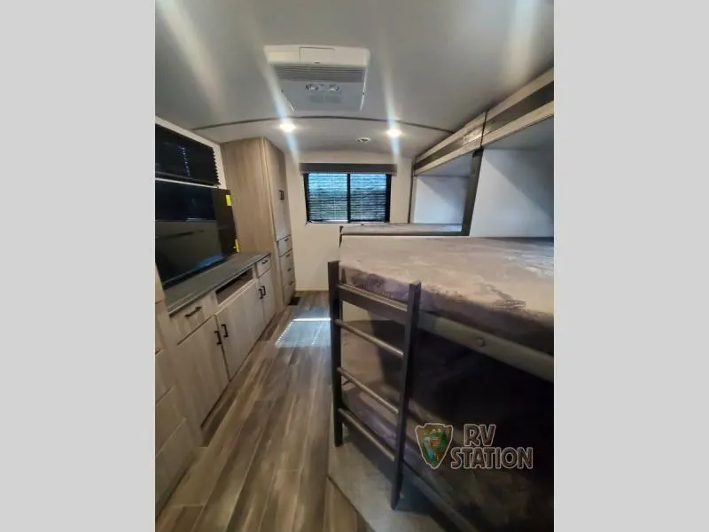 Bedroom with bunks.