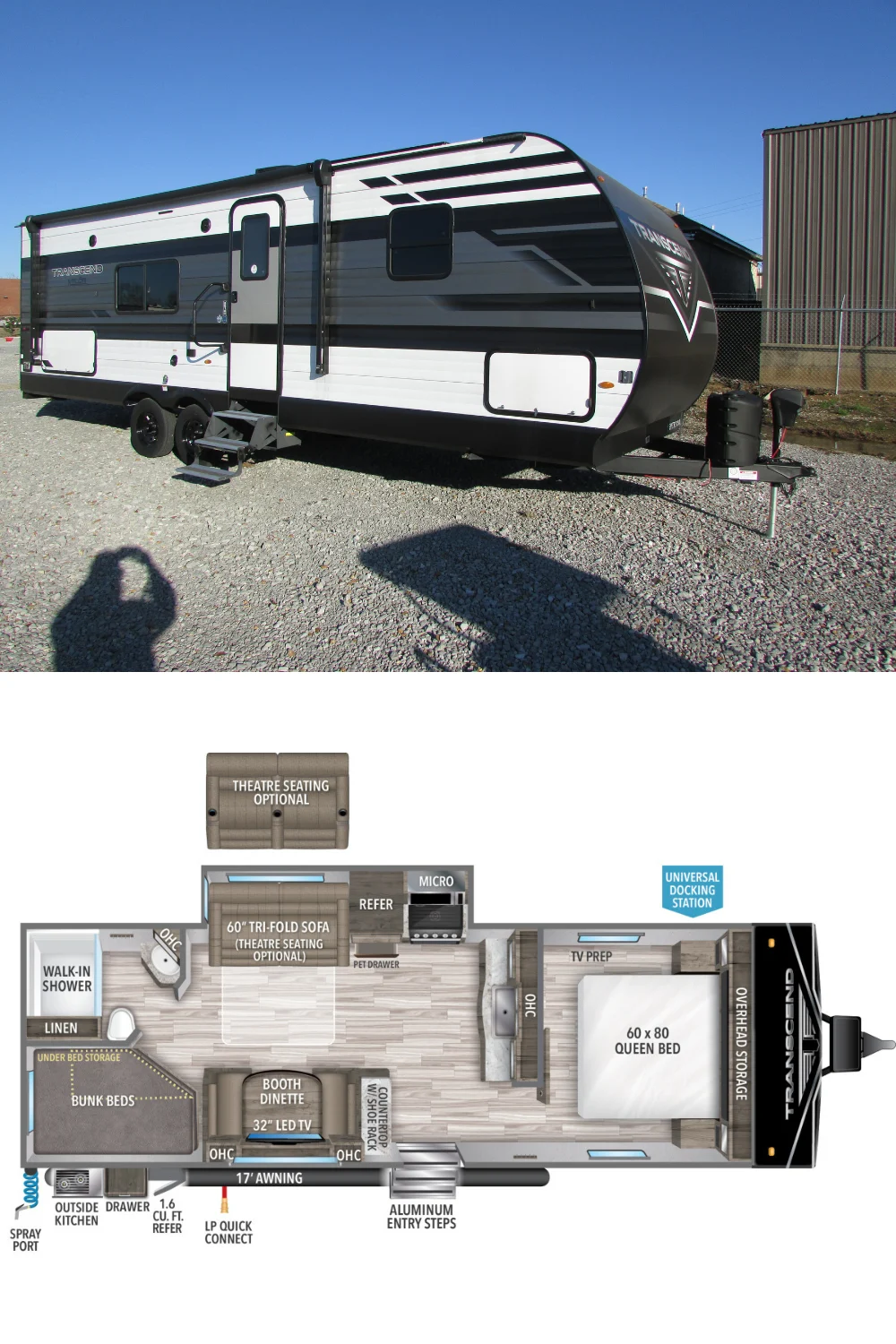 New 2023 Grand Design Transcend Xplor 261BH Travel Trailer RV