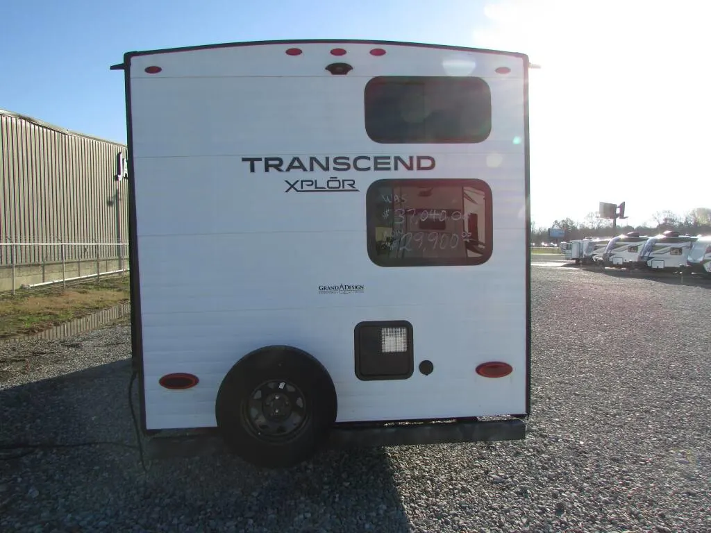 Rear view of the New 2023 Grand Design Transcend Xplor 261BH Travel Trailer RV.