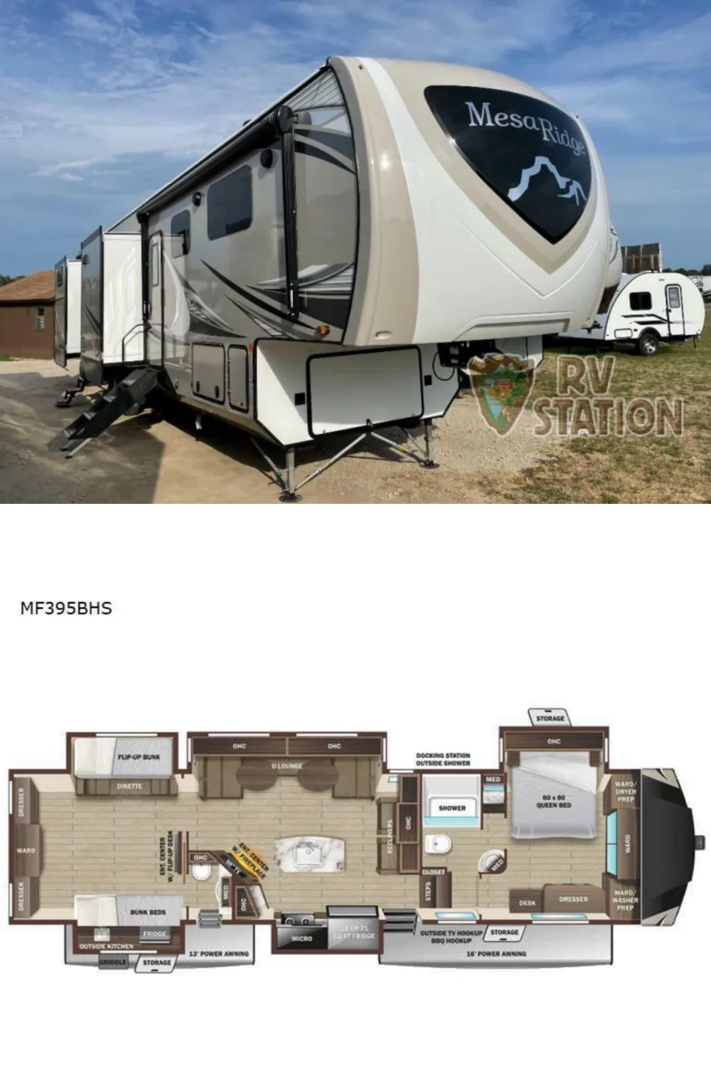 New 2022 Highland Ridge Rv Mesa Ridge MF395BHS Fifth Wheel RV