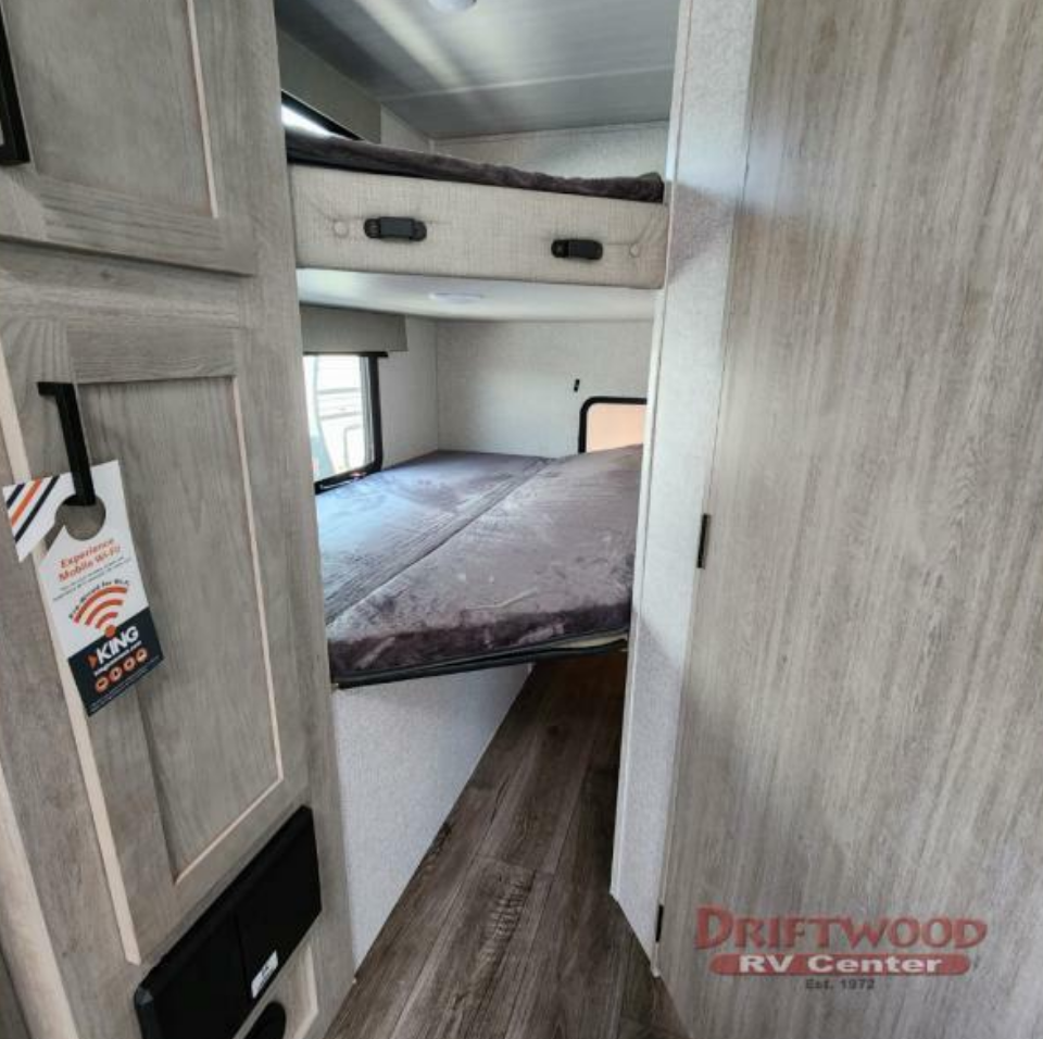 Bedroom with bunks.