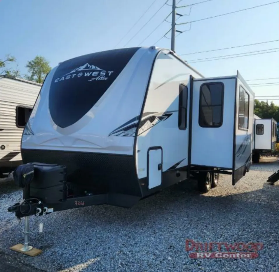 Front view of the New 2023 East To West Alta 2210MBH Travel Trailer RV.