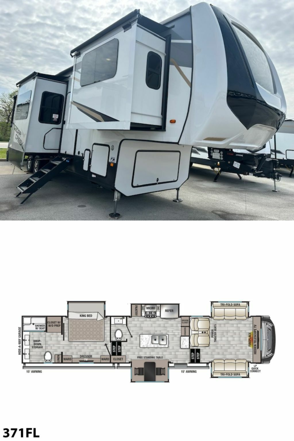 New 2022 Forest River Cedar Creek 371FL Fifth Wheel RV