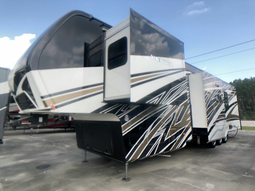 Side view of the New 2023 Vanleigh Rv Ambition 399TH Fifth Wheel Toy Hauler RV.