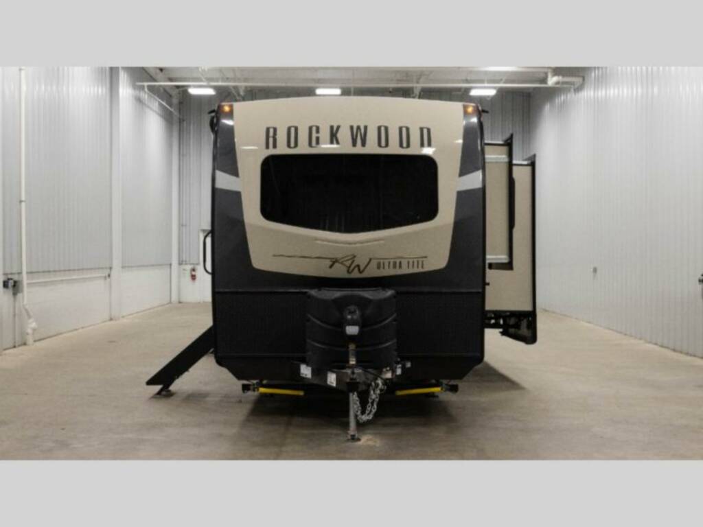 Front view of the New 2023 Forest River Rv Rockwood Ultra Lite 2706WS Travel Trailer RV.