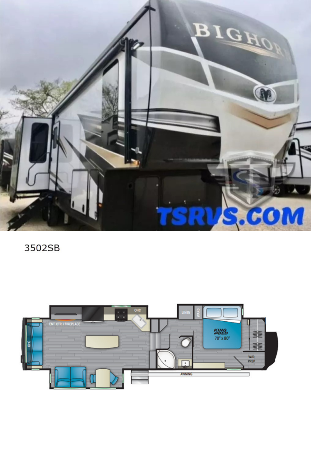 New 2022 Heartland Bighorn 3502SB Fifth Wheel RV