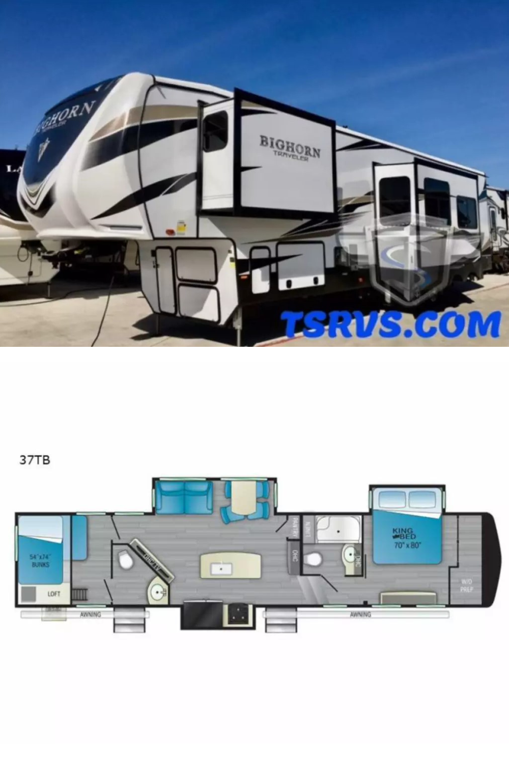 New 2022 Heartland Bighorn Traveler 37TB Fifth Wheel RV 