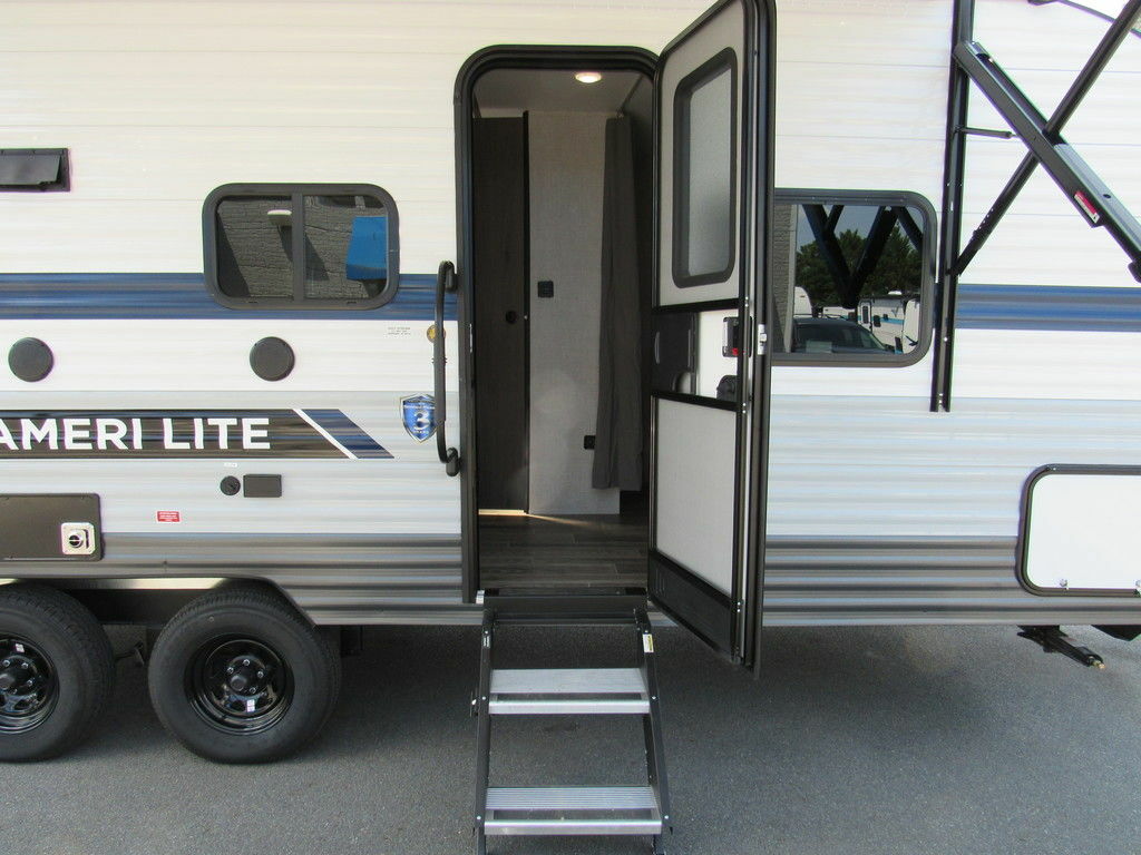 Entry door of the RV.