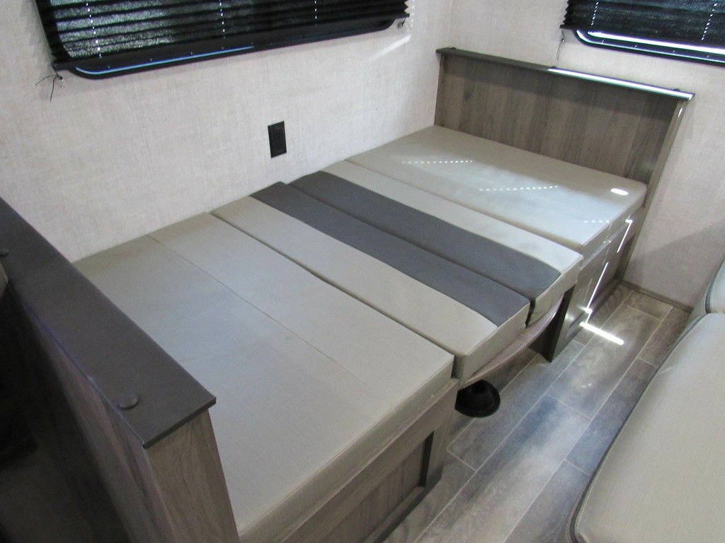 Dinette converted into bed