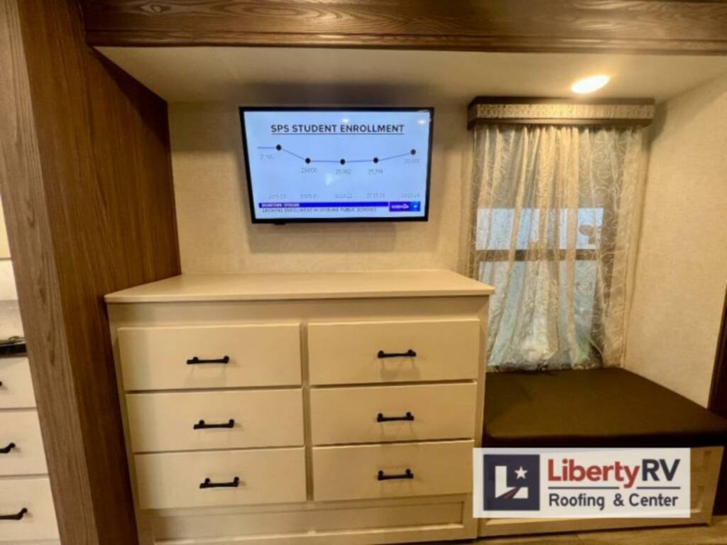 Bedroom with a dresser.