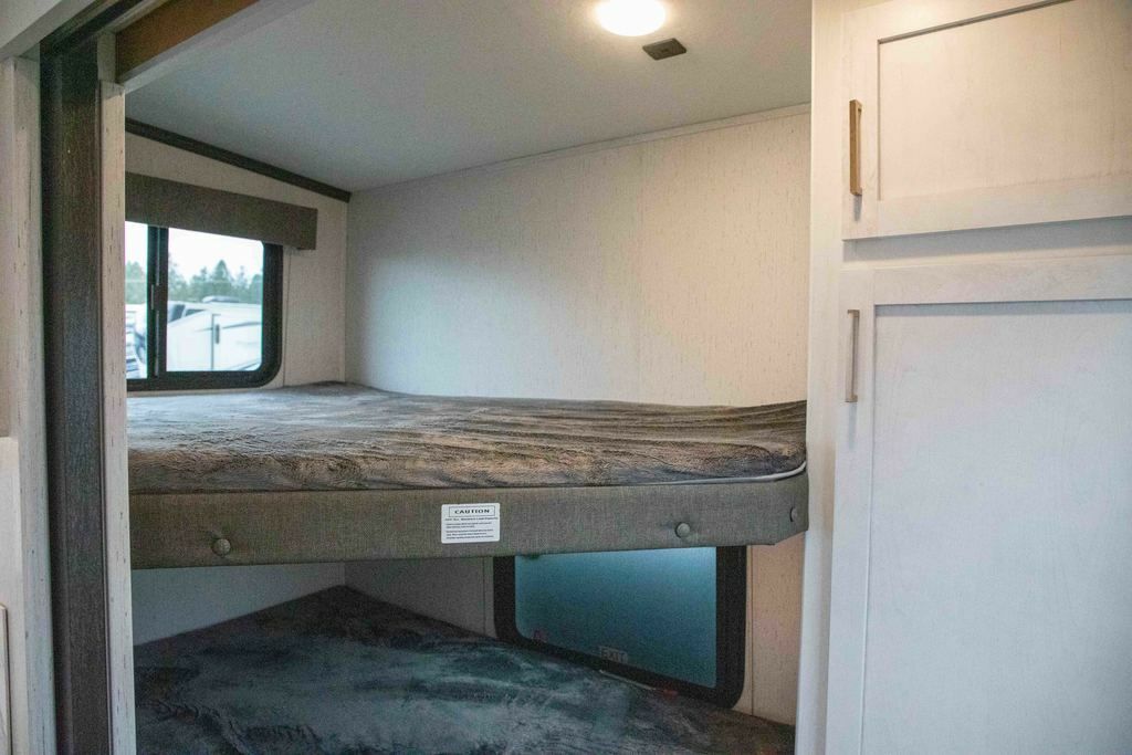 Bedroom with bunks.