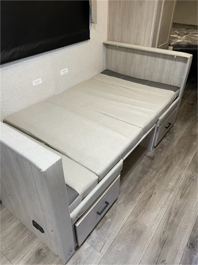 Dinette converted into a bed