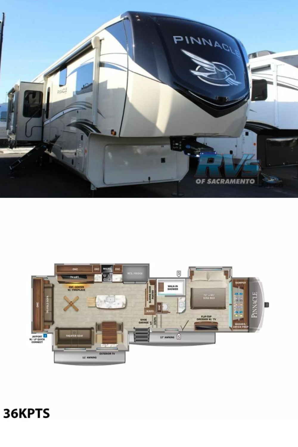 New 2022 Jayco Pinnacle 36KPTS Fifth Wheel RV