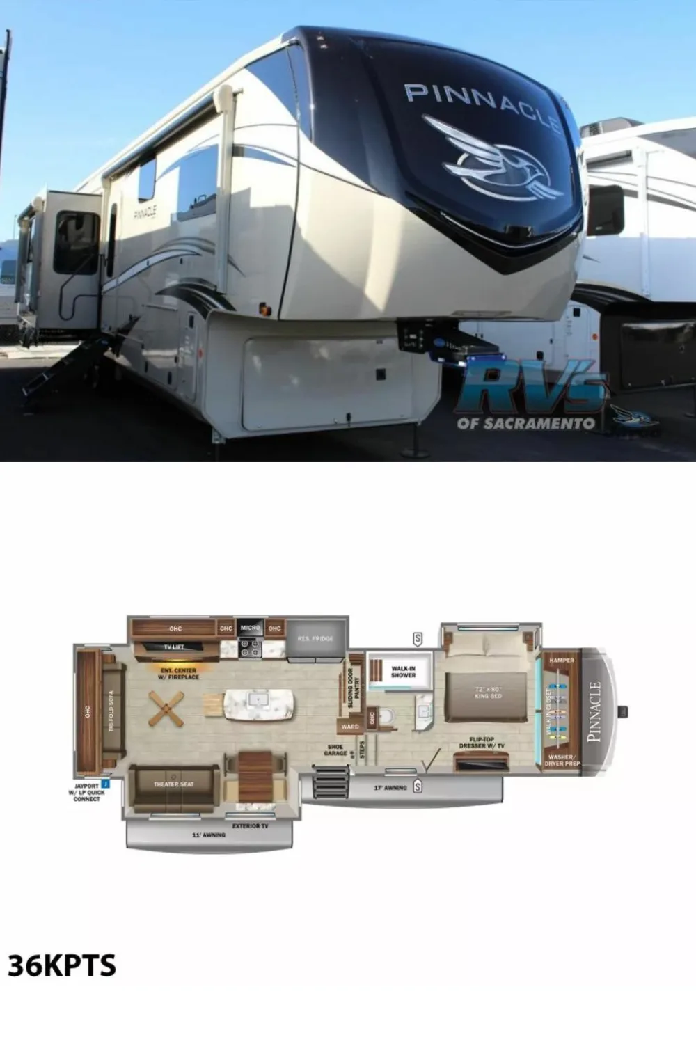 New 2022 Jayco Pinnacle 36KPTS Fifth Wheel RV