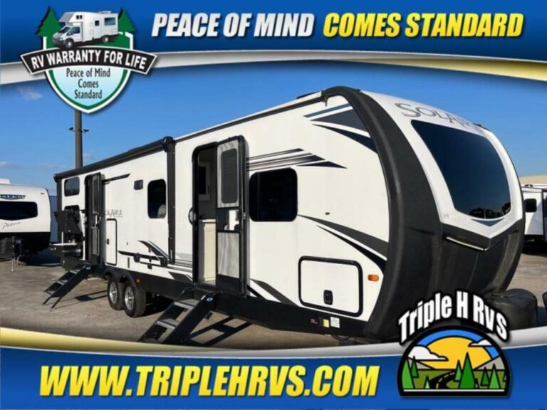 New 2022 Palomino SolAire Ultra Lite 315DQBH Travel Trailer RV (Floor Plan)