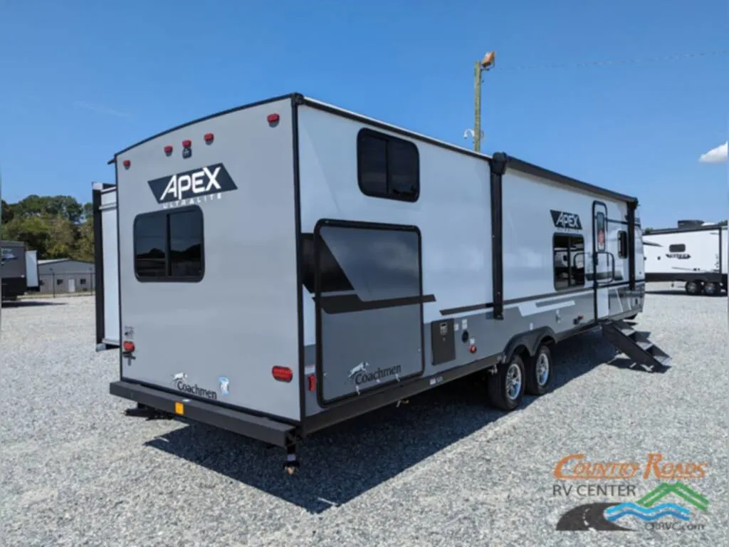 Side view of the New 2024 Coachmen APEX 300BHS Travel Trailer RV.