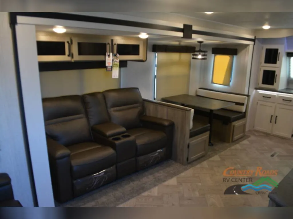 Interior of the New 2024 Palomino Puma 31FKRK Travel Trailer RV.