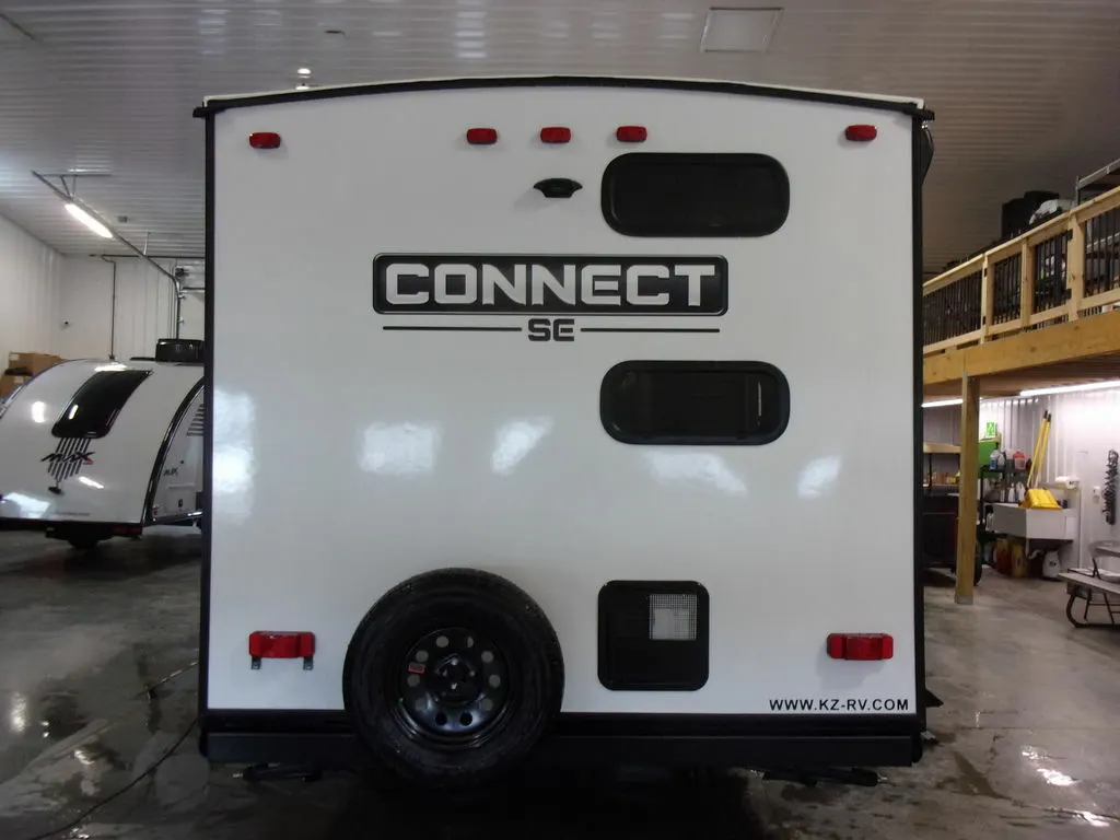 Rear view of the RV.