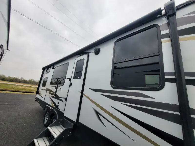 Entry door of the RV.