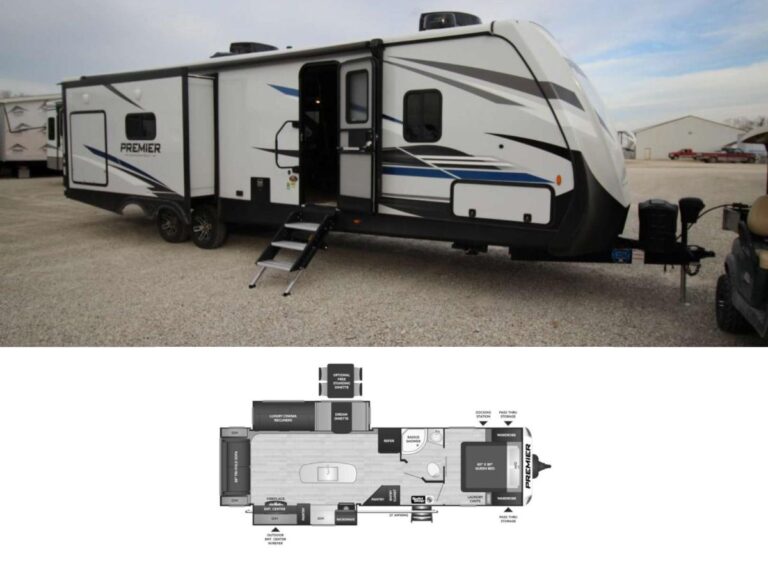 New 2022 Keystone Bullet Premier 30RIPR Travel Trailer RV (Floor Plan)