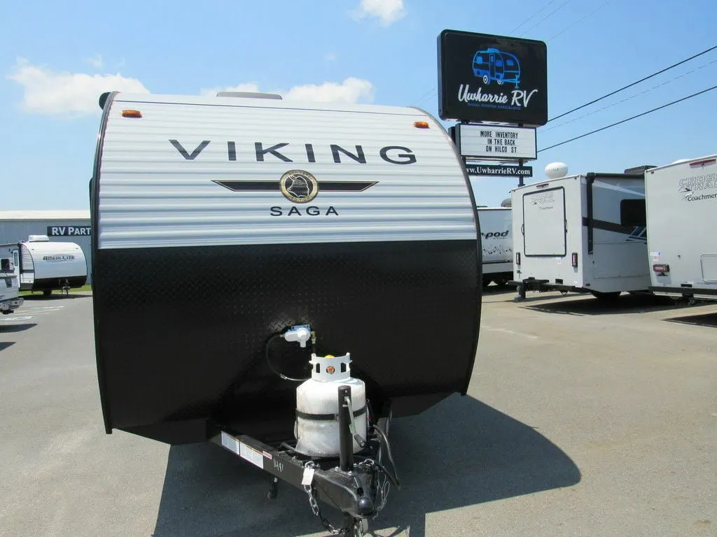 Front view of the New 2022 Coachmen Viking 16SFB Travel Trailer RV.