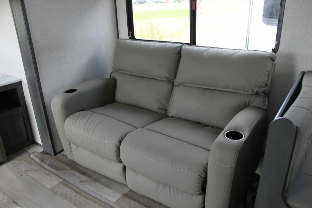 Living space with reclining chairs.